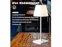4 x led jammin oplaadbare tafellampen wit