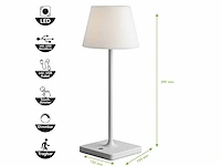 4 x led jammin oplaadbare tafellampen wit - afbeelding 3 van  7