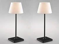 4 x led jammin oplaadbare tafellampen zwart/wit - afbeelding 5 van  9