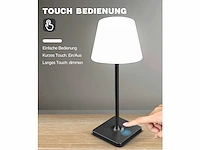4 x led jammin oplaadbare tafellampen zwart/wit - afbeelding 7 van  9