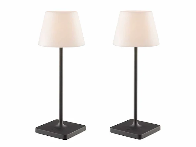 4 x led jammin oplaadbare tafellampen zwart/wit - afbeelding 1 van  10