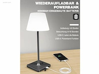 4 x led jammin oplaadbare tafellampen zwart/wit - afbeelding 7 van  8