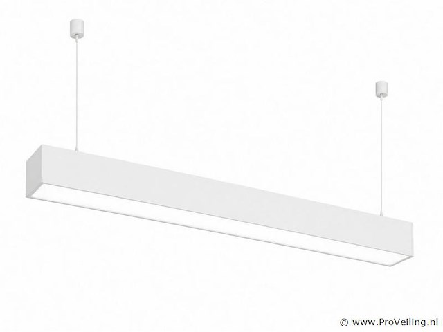 4 x led lineaire hanglamp 60w – 3cct instelbaar - wit – fortis-60 3cct - afbeelding 2 van  5
