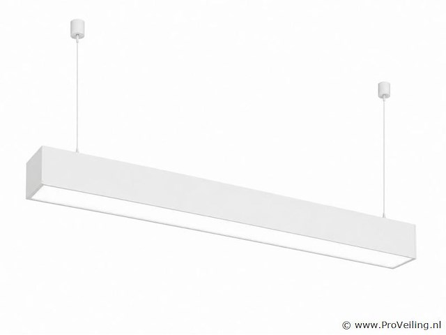 4 x led lineaire hanglamp 60w – 3cct instelbaar - wit – fortis-60 3cct - afbeelding 2 van  5