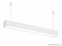 4 x led lineaire hanglamp 60w – 3cct instelbaar - wit – fortis-60 3cct - afbeelding 2 van  5