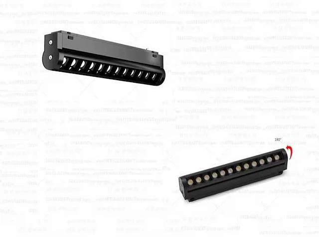 4 x led lineaire spot voor magnetische rail – 48v – 18w – 4000k neutraal wit – alfa - afbeelding 3 van  5