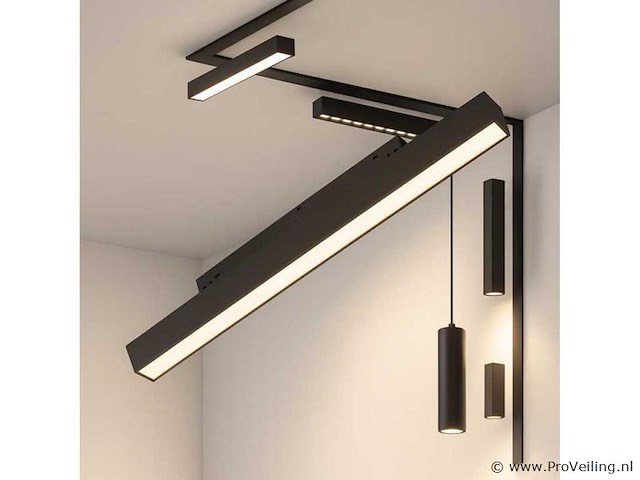 4 x led lineaire spot voor magnetische rail – 48v – 20w – 4000k neutraal wit – mora - afbeelding 1 van  5