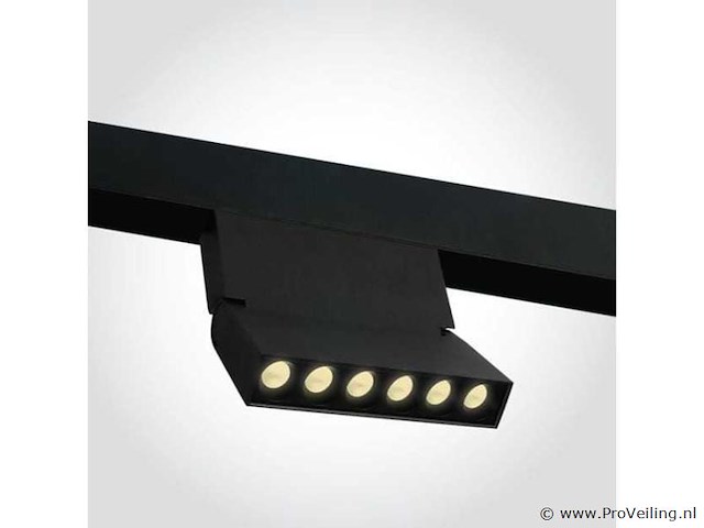 4 x led lineaire spot voor magnetische rail – 48v – 6w – 4000k neutraal wit – libra - afbeelding 4 van  4