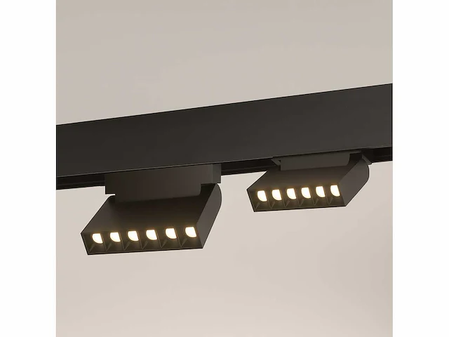 4 x led lineaire spot voor magnetische rail – 48v – 6w – 4000k neutraal wit – libra - afbeelding 1 van  4