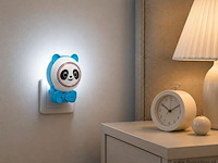 4 x led nachtlamp 1w – 2cct instelbaar - panda design – ip20 – andy 2cct - afbeelding 1 van  5