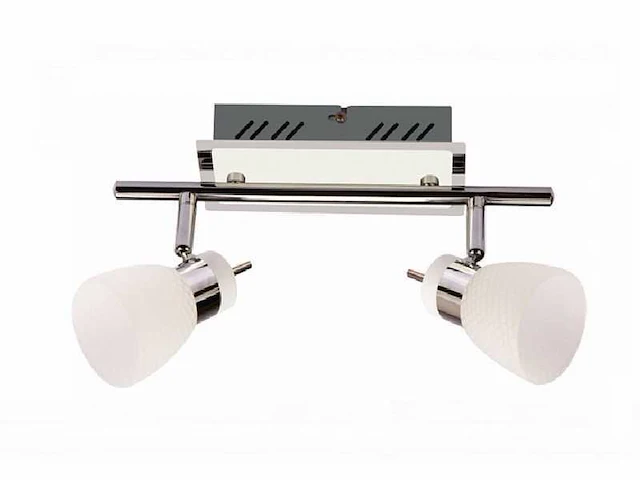 4 x led plafondlamp – 2 spots – 2 x 4w – 4000k neutraal wit – zilver – hl7192l - afbeelding 3 van  12