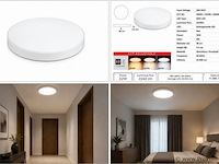 4 x led plafondlamp 32w – 3cct verstelbaar - wit – ip20 – hazel-32 3cct - afbeelding 5 van  5