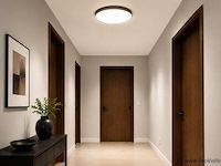 4 x led plafondlamp 32w – 3cct verstelbaar - zwart – ip20 – hazel-32 3cct - afbeelding 3 van  5