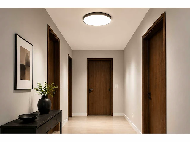 4 x led plafondlamp 32w – 3cct verstelbaar - zwart – ip20 – hazel-32 3cct - afbeelding 3 van  5