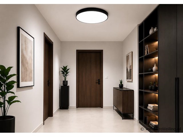 4 x led plafondlamp 40w – 3cct verstelbaar - zwart – ip20 – hazel-40 3cct - afbeelding 1 van  5