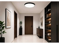 4 x led plafondlamp 40w – 3cct verstelbaar - zwart – ip20 – hazel-40 3cct