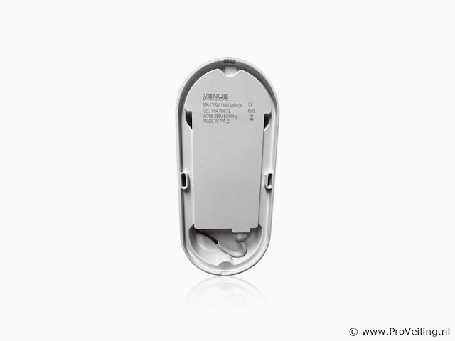 4 x led plafondlamp met sensor – ovaal – 15w – 6500k koud wit - afbeelding 2 van  3