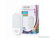 4 x led plafondlamp met sensor – ovaal – 15w – 6500k koud wit - afbeelding 3 van  3