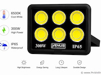 4 x led schijnwerper 300w – 6500k koud wit – ip65 – eyes-300 - afbeelding 2 van  5