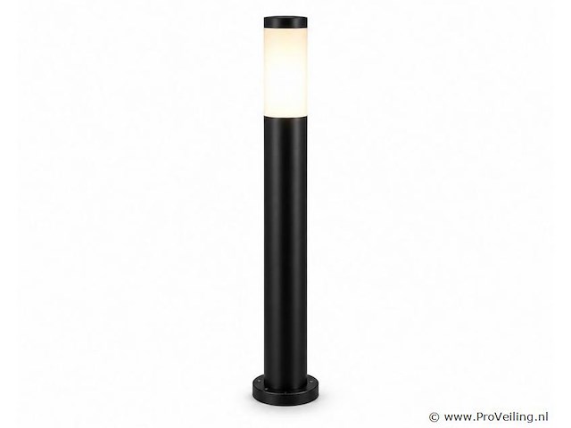4 x led tuinlamp – e27 – ip44 – zwart – 80cm – buitenverlichting – kavak-5 - afbeelding 2 van  5