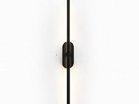 4 x led wandlamp 10w – 4200k neutraal wit - zwart – ip20 – salda-10 - afbeelding 2 van  5