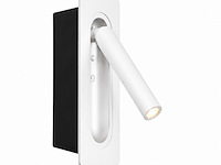 4 x led wandlamp 3w – 4200k neutraal wit - wit – ip20 – belek - afbeelding 2 van  5