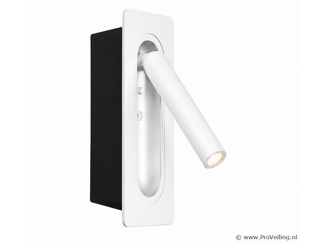 4 x led wandlamp 3w – 4200k neutraal wit - wit – ip20 – belek - afbeelding 2 van  5