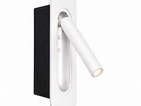 4 x led wandlamp 3w – 4200k neutraal wit - wit – ip20 – belek - afbeelding 2 van  5