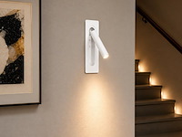 4 x led wandlamp 3w – 4200k neutraal wit - wit – ip20 – belek - afbeelding 3 van  5