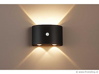 4 x led wandlamp met sensor – 4w – 3500k warm wit – ip54 – sw-2310-2 - afbeelding 1 van  3