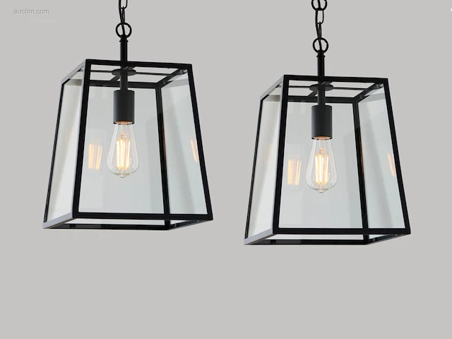 4 x lexington ambiente stalen hanglampen - afbeelding 9 van  9