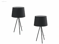 4 x marilyn italiaanse tafellampen zwart - afbeelding 2 van  5