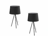 4 x marilyn italiaanse vloerlampen zwart - afbeelding 3 van  6