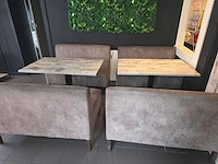 4 x restaurant bank met 3 tafels - afbeelding 2 van  9
