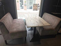 4 x restaurant bank met 3 tafels - afbeelding 5 van  9