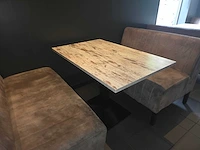 4 x restaurant bank met 3 tafels - afbeelding 9 van  9