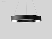 4 x solo arena 60 led pendellamp zwart