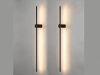 4 x solo baston led wandlamp zwart