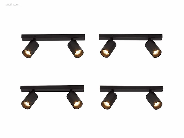 4 x solo focus plafond 2.0 armatuur zwart - afbeelding 1 van  7