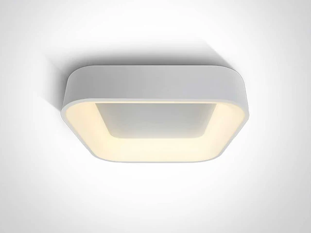 4 x solo squared led plafond lamp wit - afbeelding 2 van  5