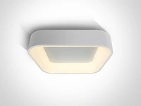 4 x solo squared led plafond lamp wit - afbeelding 2 van  5