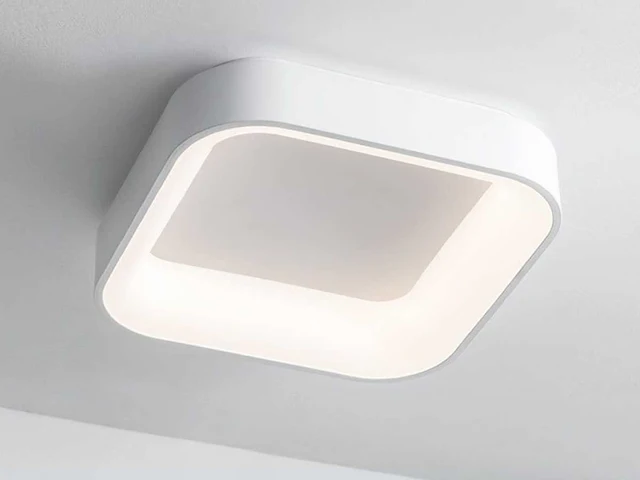 4 x solo squared led plafond lamp wit - afbeelding 1 van  5