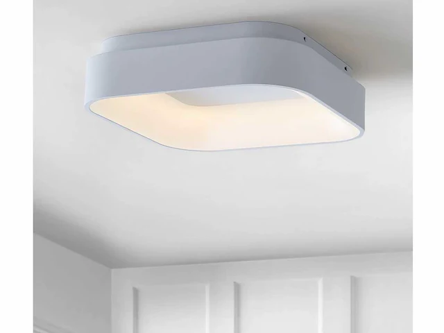 4 x solo squared led plafond lamp wit - afbeelding 4 van  5