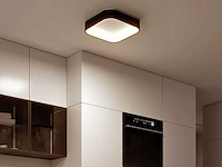 4 x solo squared led plafond lamp zwart - afbeelding 4 van  6