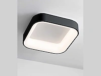 4 x solo squared led plafond lamp zwart - afbeelding 6 van  6