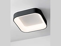 4 x solo squared led plafond lamp zwart