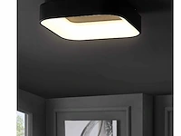4 x solo squared led plafond lamp zwart - afbeelding 3 van  5