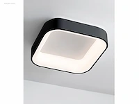 4 x solo squared led plafond lamp zwart - afbeelding 5 van  5
