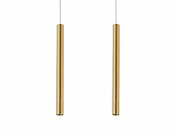 4 x solo tube slim design hanglamp goud - afbeelding 2 van  5