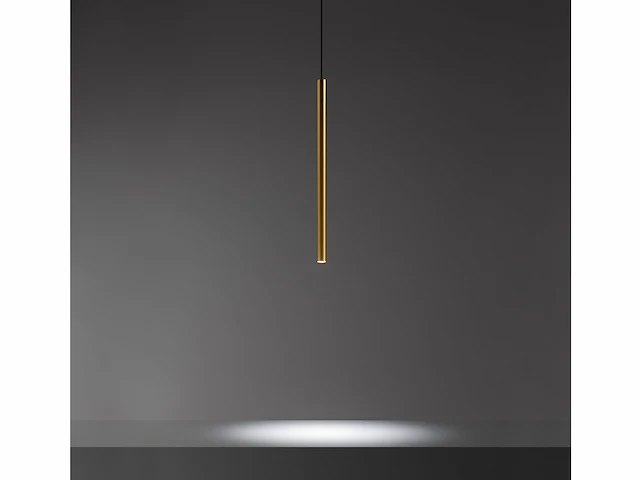 4 x solo tube slim design hanglamp goud - afbeelding 3 van  5